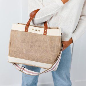 French Market Jute Crossbody Tote